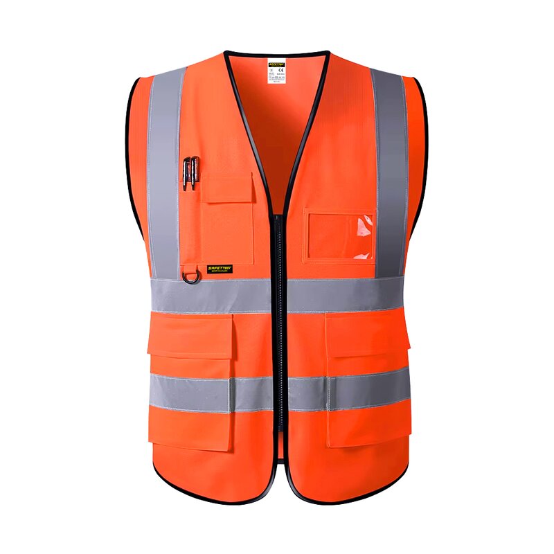Reflective Safety Vest - Lightweight Breathable Mesh Customizable Logo