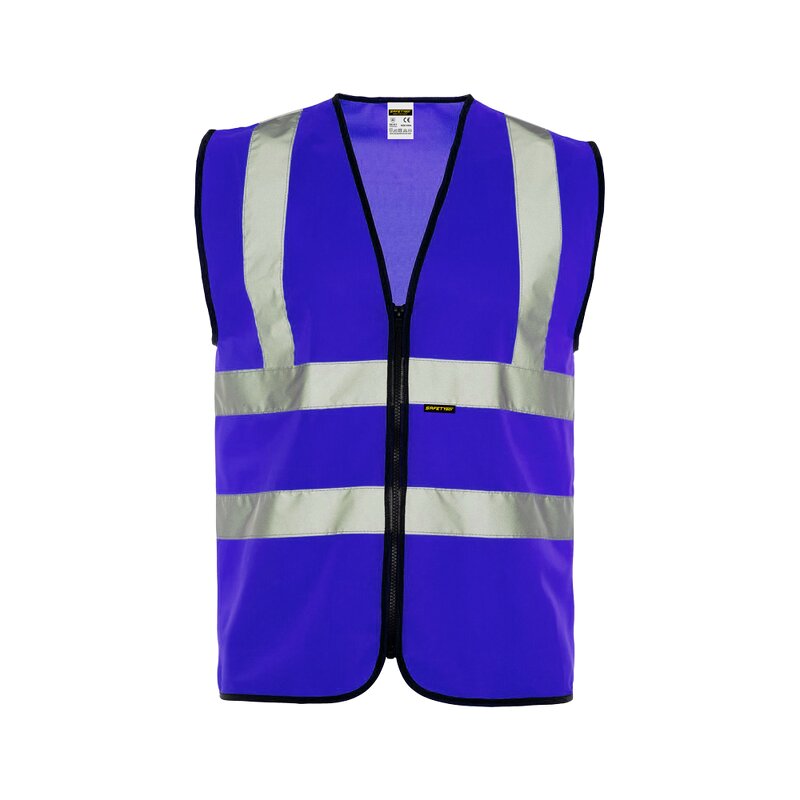 ANSI Class 2 Safety Vest - LED Flash Breathable Mesh Multi-Colored