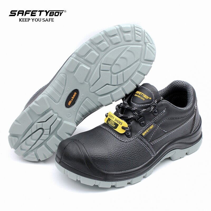 Steel Toe Safety Boots - Anti-Smashing Rubber Sole Mesh TPU Upper Anti-Puncture