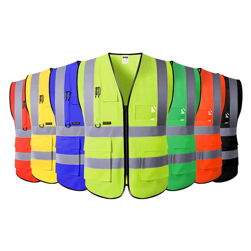 Reflective Safety Vest - Lightweight Breathable Mesh Customizable Logo