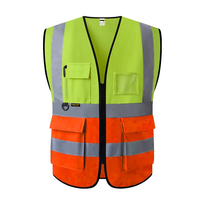 Safety Vest - Multi-Color Breathable Mesh Polyester Reflective ANSI Class 2