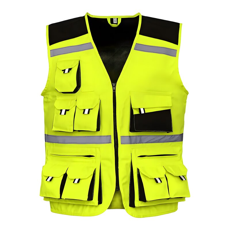 High Visibility Safety Jacket - Breathable Mesh Reflective Customizable