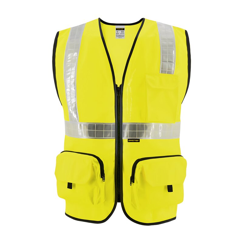 High Visibility Construction Vest - Breathable Reflective Safety Jacket