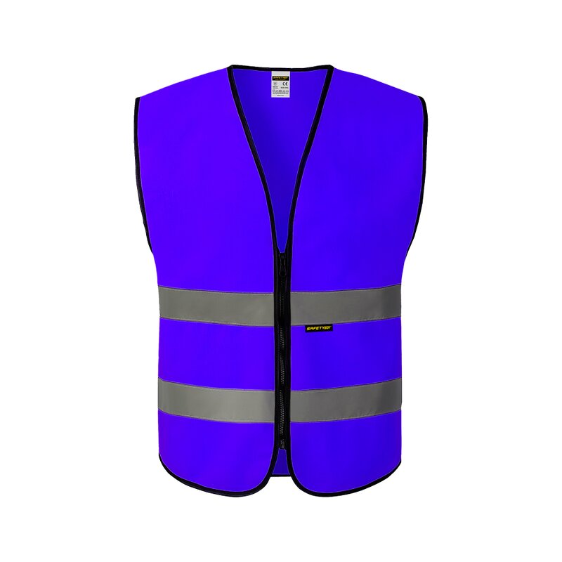 ANSI Class 2 Hi Vis Vest - LED Flash Customized Logo Adjustable Fit