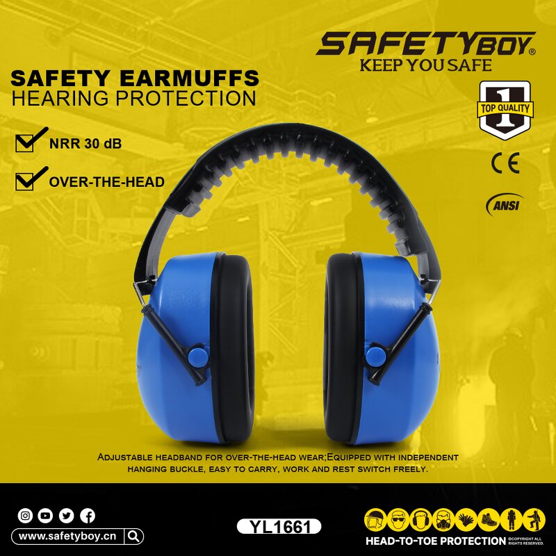 YL1661 Anti-Noise Earmuffs - Shooting Ear Muffs Noise Cancelling ABS