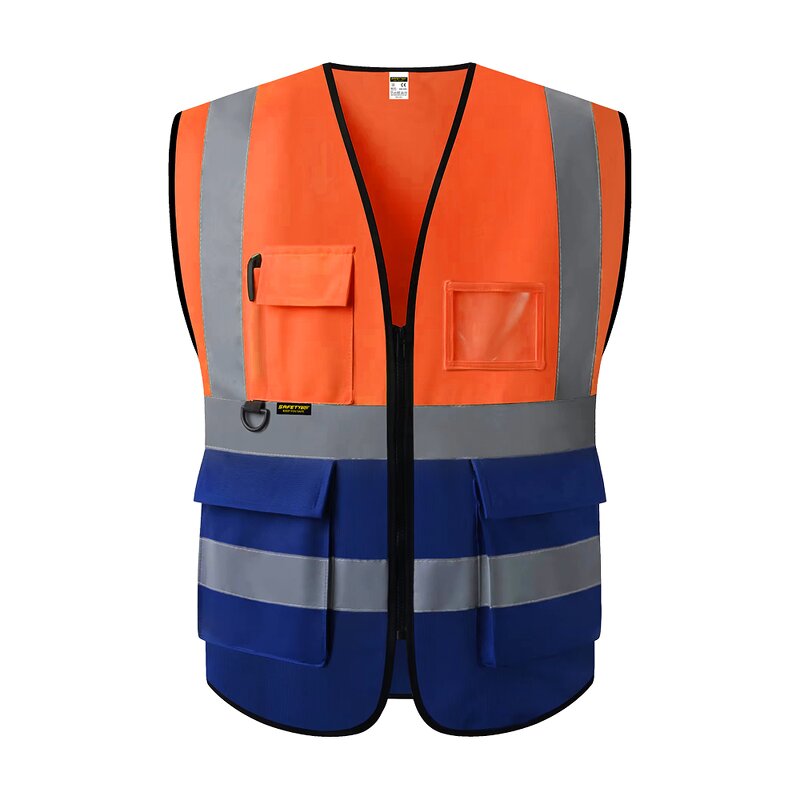 Safety Vest - Multi-Color Breathable Mesh Polyester Reflective ANSI Class 2