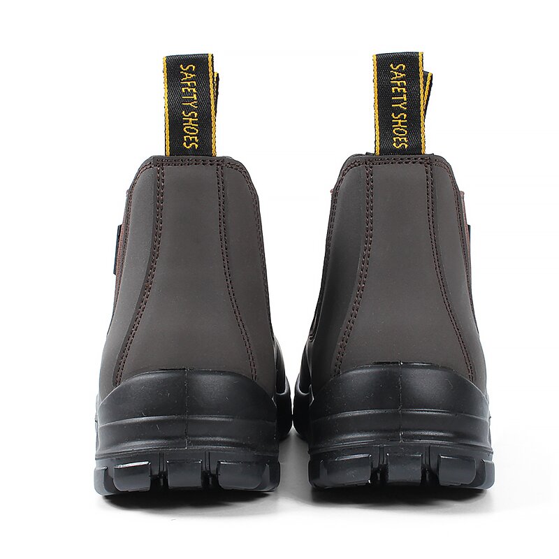 Anti-Static Safety Boots - Genuine Leather Steel Toe for Factory Use