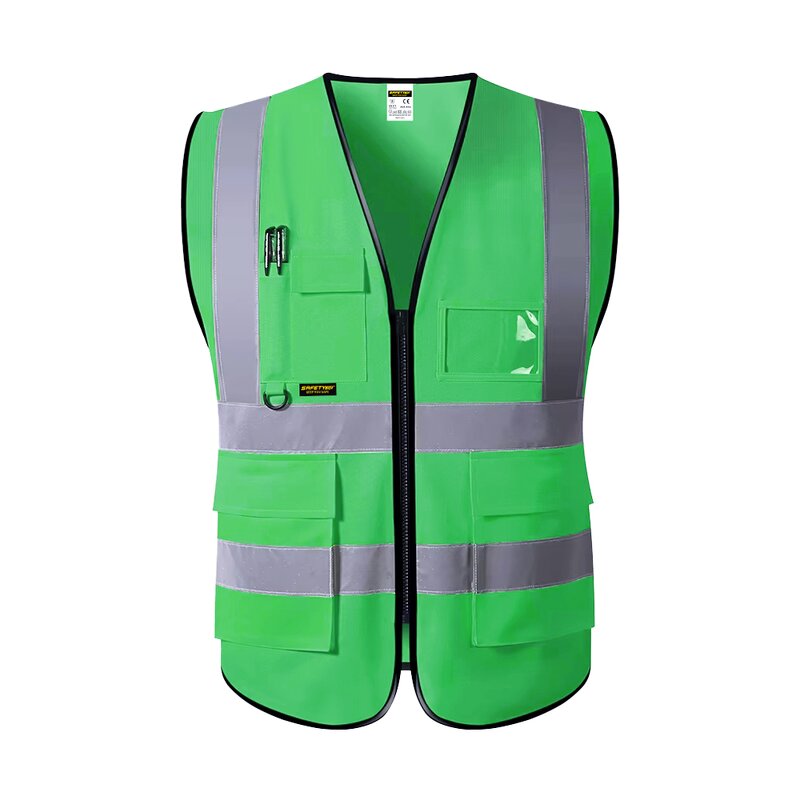 Reflective Safety Vest - Lightweight Breathable Mesh Customizable Logo