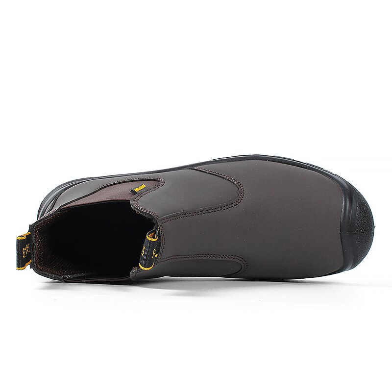 Anti-Static Safety Boots - Genuine Leather Steel Toe for Factory Use