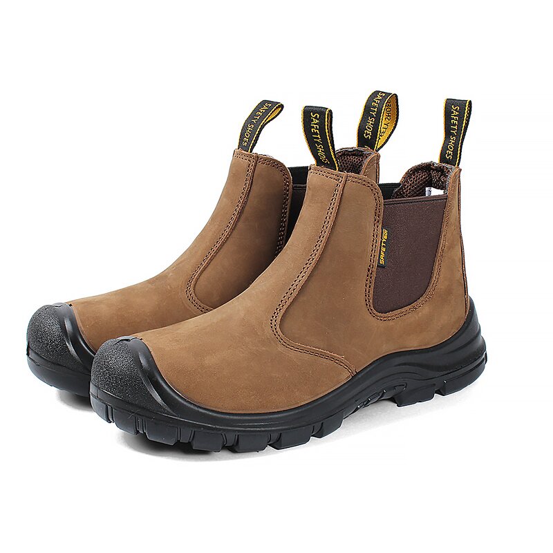 Unisex Safety Boots - Anti-Puncture Anti-Static Genuine Leather Steel Toe