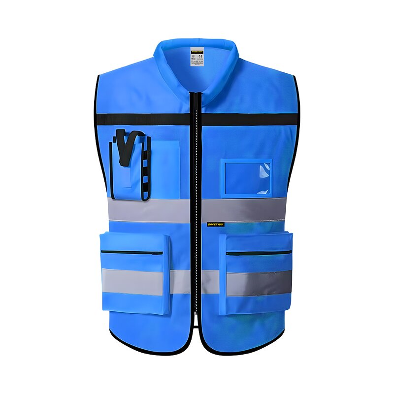 High Visibility Reflective Jacket - Multi-Pockets Traffic Customizable