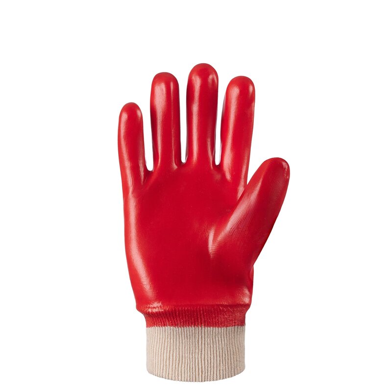YL1142 PVC Gloves - Red Chemical Custom Logo Safety Work Hand Protection
