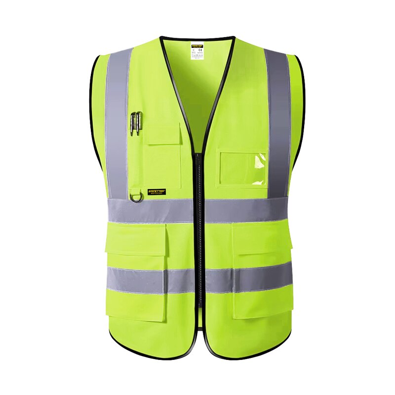 Reflective Safety Vest - Lightweight Breathable Mesh Customizable Logo