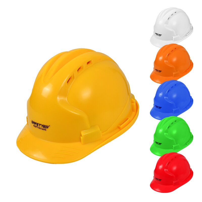 YL-1524 ABS Safety Helmet - with Visor Impact Resistant Construction