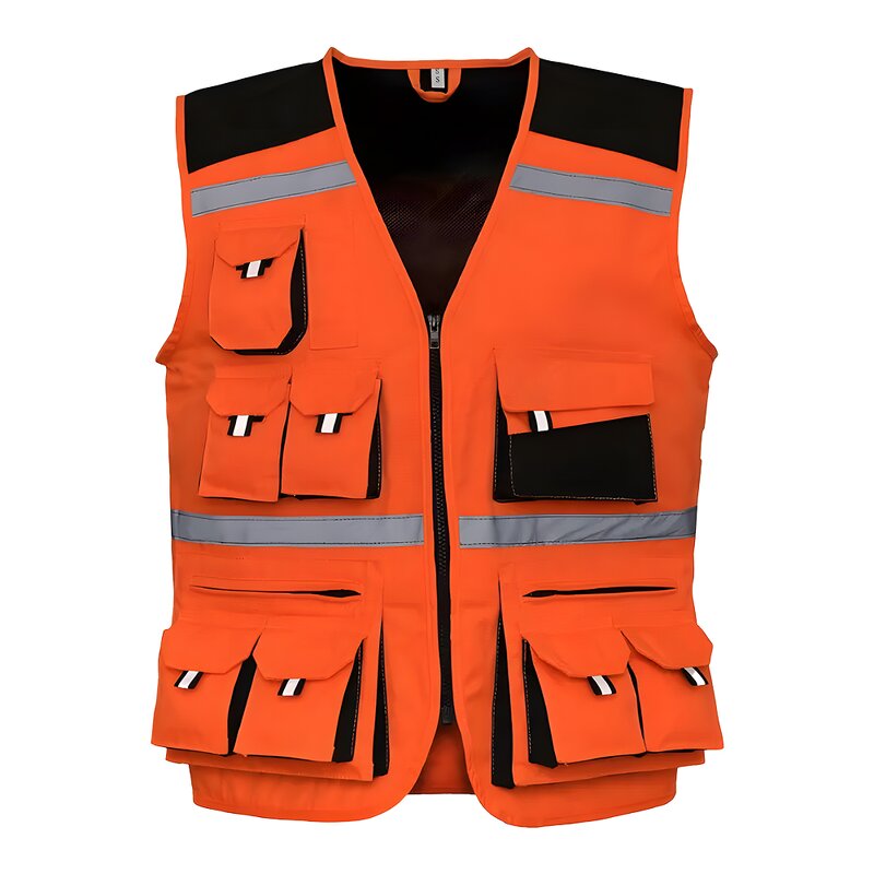 High Visibility Safety Jacket - Breathable Mesh Reflective Customizable