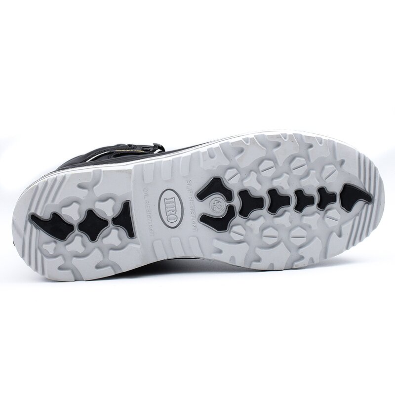 Steel Toe Safety Boots - Premium Genuine Leather Anti-Slip Sole