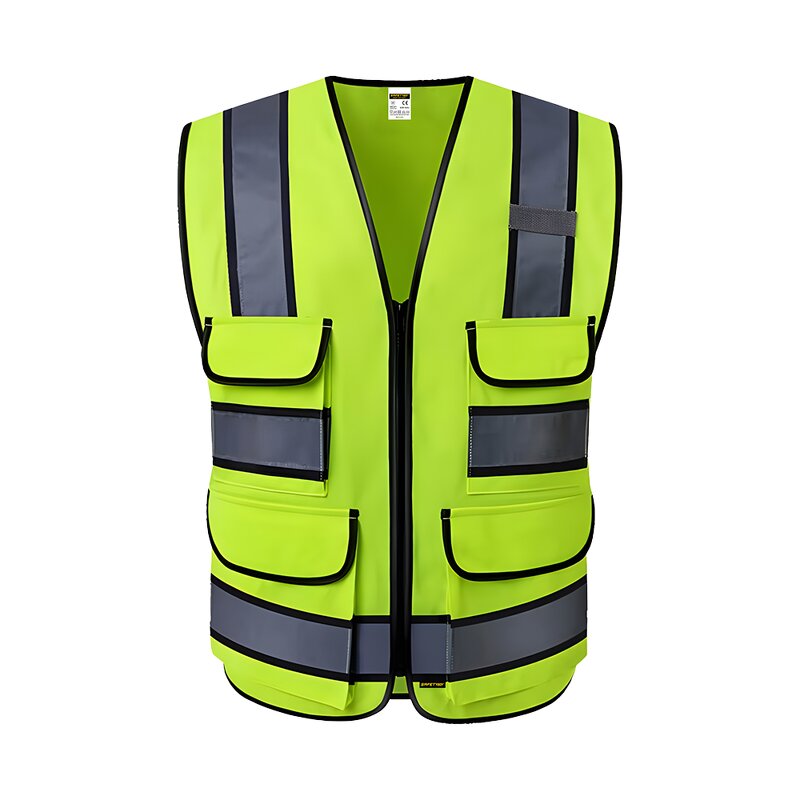 High Visibility Safety Vest - 120GSM Reflective Industrial Polyester