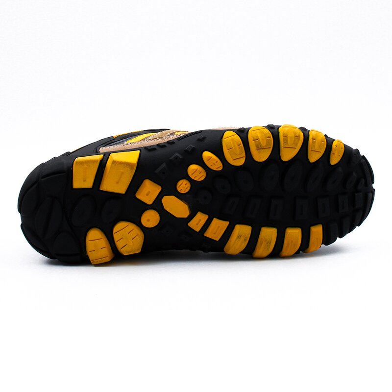 Men's Safety Shoes - Low Cut Breathable Leather Suede Upper with Steel Toe