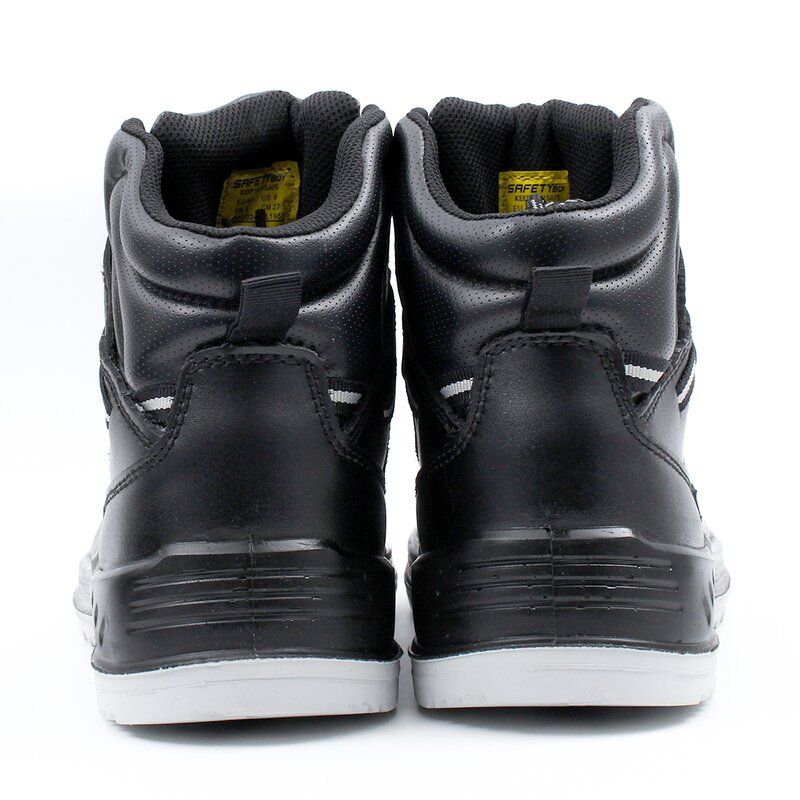 Steel Toe Safety Boots - Premium Genuine Leather Anti-Slip Sole