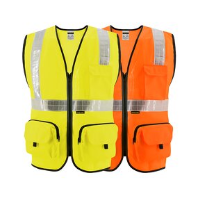 High Visibility Construction Vest - Breathable Reflective Safety Jacket