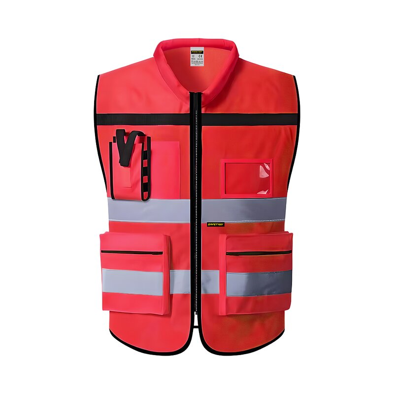 High Visibility Reflective Jacket - Multi-Pockets Traffic Customizable
