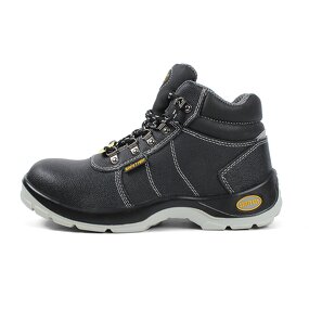 S3 Unisex Water-Proof Safety Boots - Durable Steel Toe Black Leather Upper