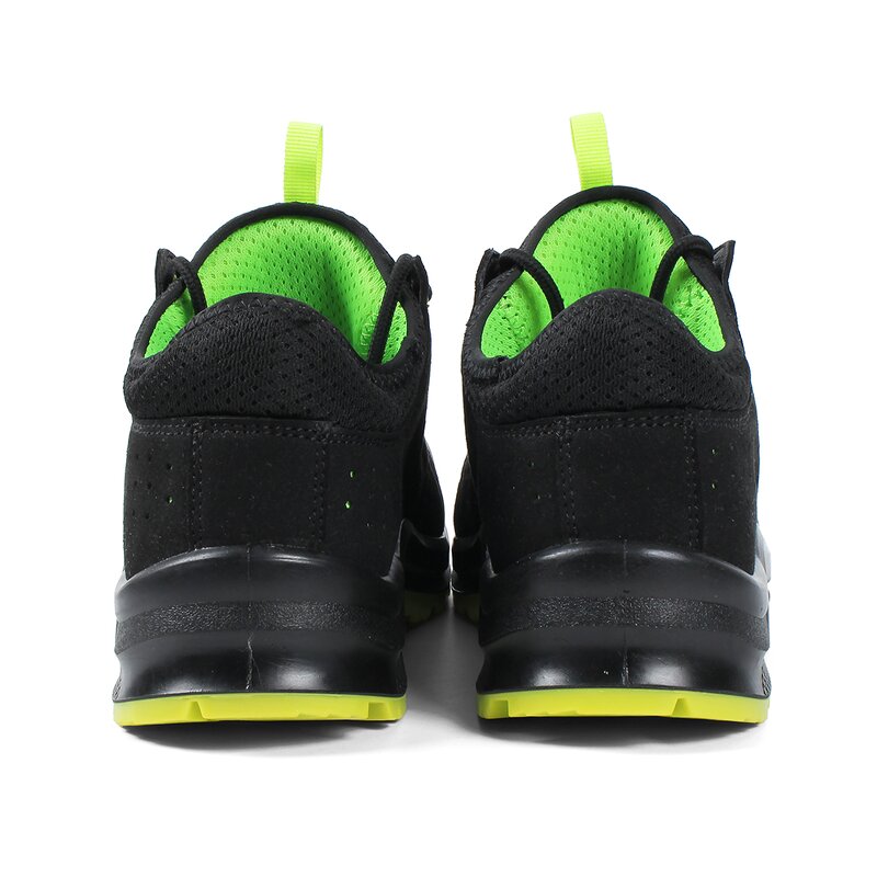 Steel Toe Safety Shoes - Breathable Leather Upper Knit Mesh Electrical Insulation