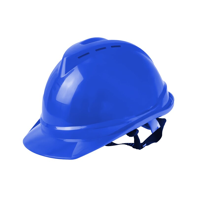 Safety Helmet - Premium Plastic V-Adjustable Lining Slotted 4-Suspension
