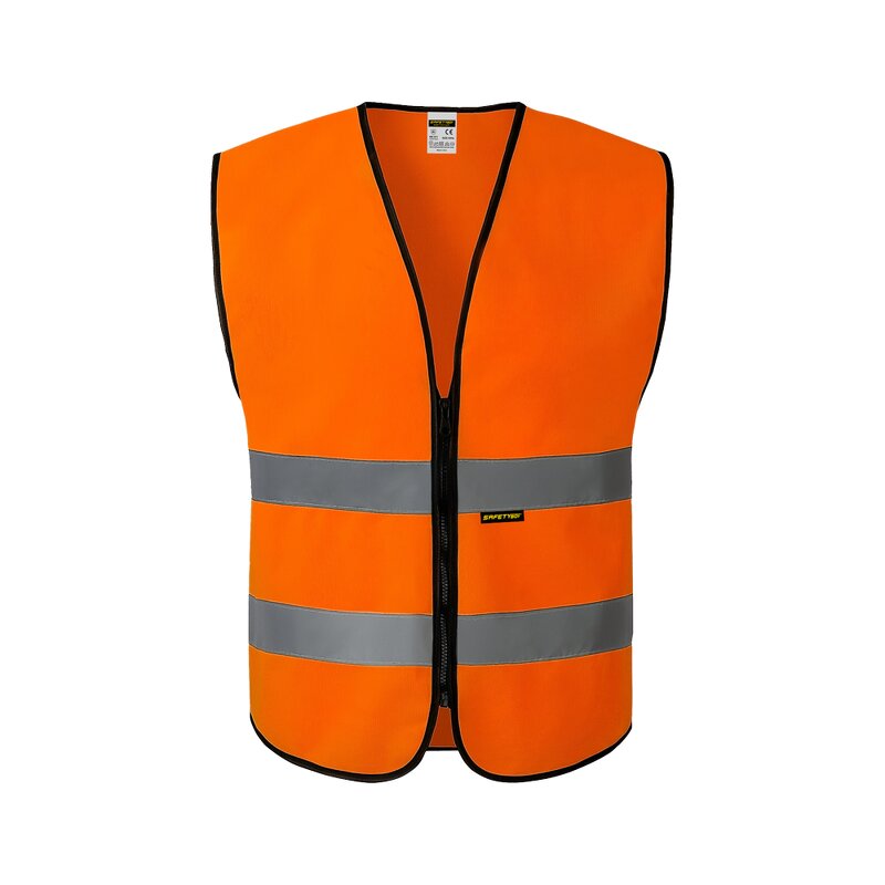 ANSI Class 2 Hi Vis Vest - LED Flash Customized Logo Adjustable Fit
