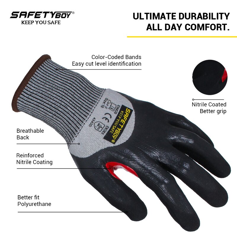 YL1103 Safety Gloves - Xtrem Cut Fiber Soft Anti-cut Cut Resistant