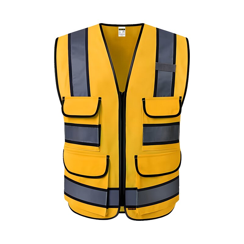 High Visibility Security Jacket - Multi-Pockets Breathable Reflective