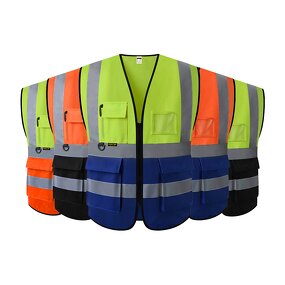 Safety Vest - Multi-Color Breathable Mesh Polyester Reflective ANSI Class 2