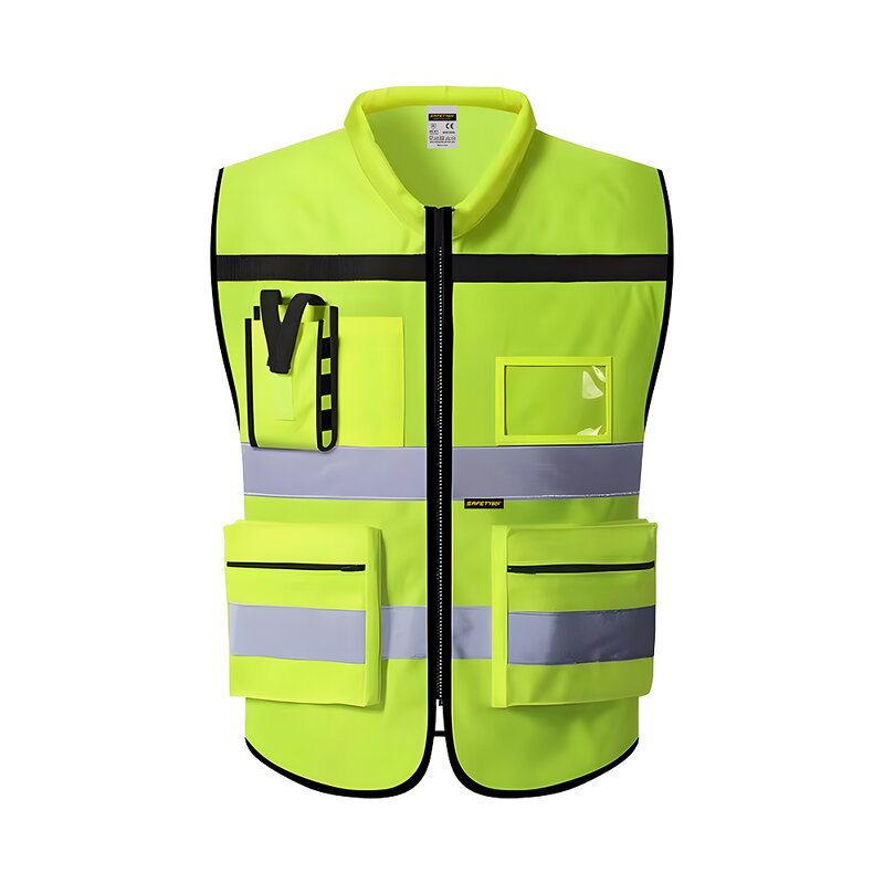 High Visibility Reflective Jacket - Multi-Pockets Traffic Customizable