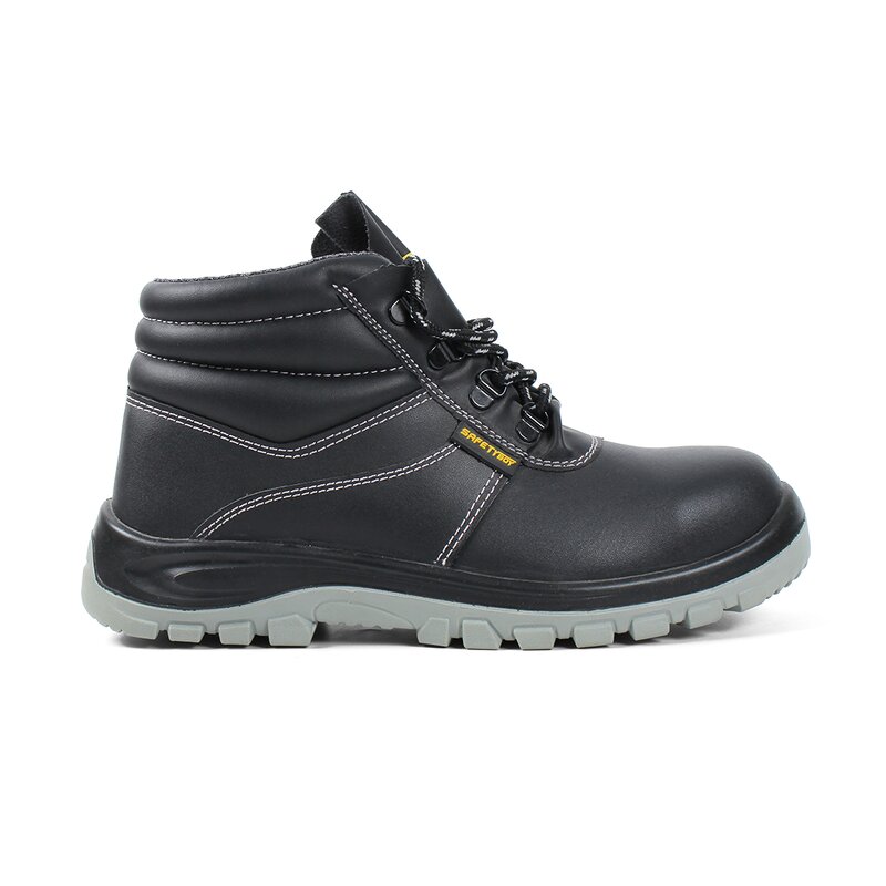 Steel Toe Safety Boots - Breathable Mesh Lining PU Upper Rubber Outsole
