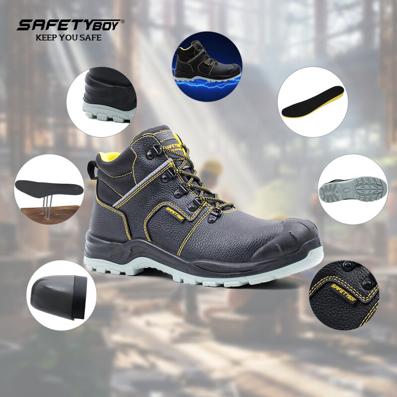 Safety Boots - Steel Toe Waterproof PU Sole CE Certified Winter Unisex