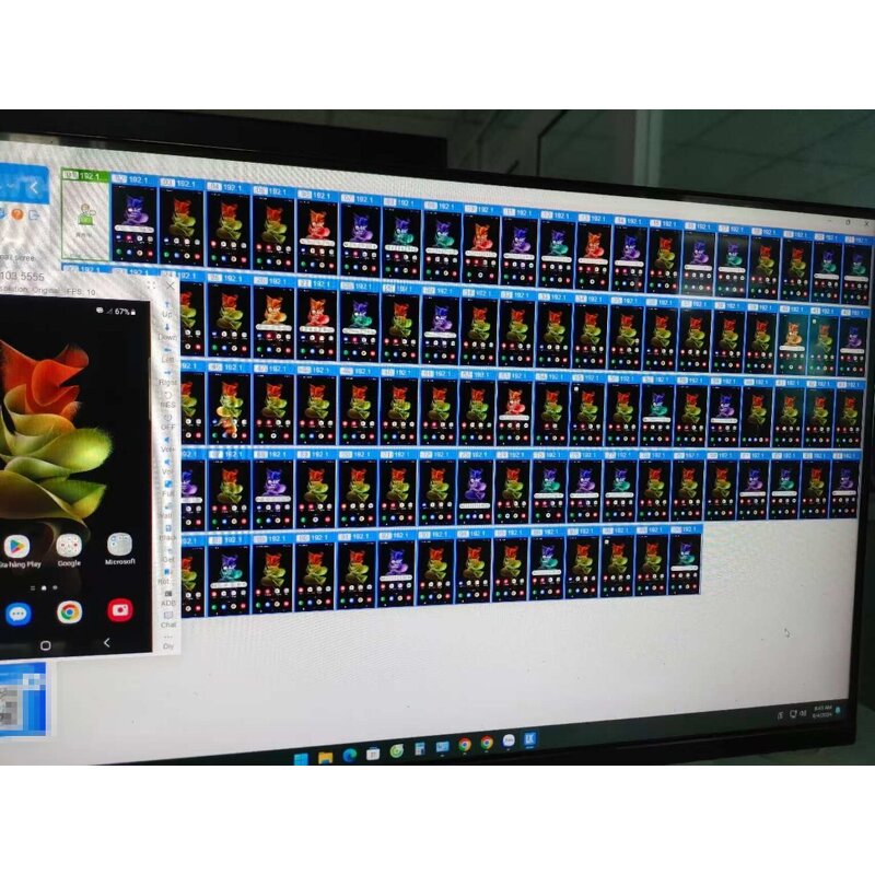 Android Phone Farm Server Box - System Farming Machines Hub USB Setup