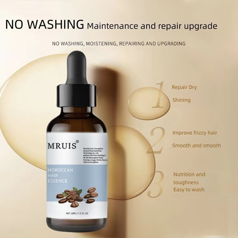 Hair Oil - MRUIS 30ml Moroccan Organic Keratin Infused Smoothness