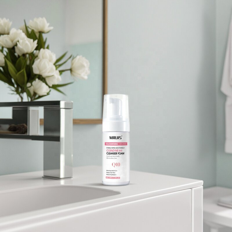 Facial Cleanser - 100ML Organic Herbal Extract Q10 Vitamin C Soothing