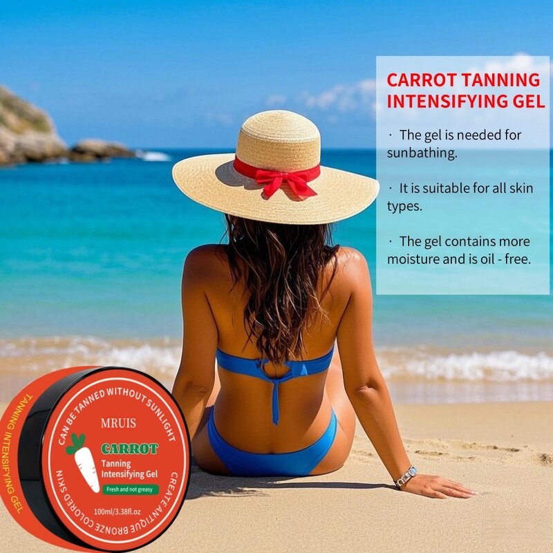 Self Tanner Gel - 100ml Carrot Black Gel Natural Glow Bronzer