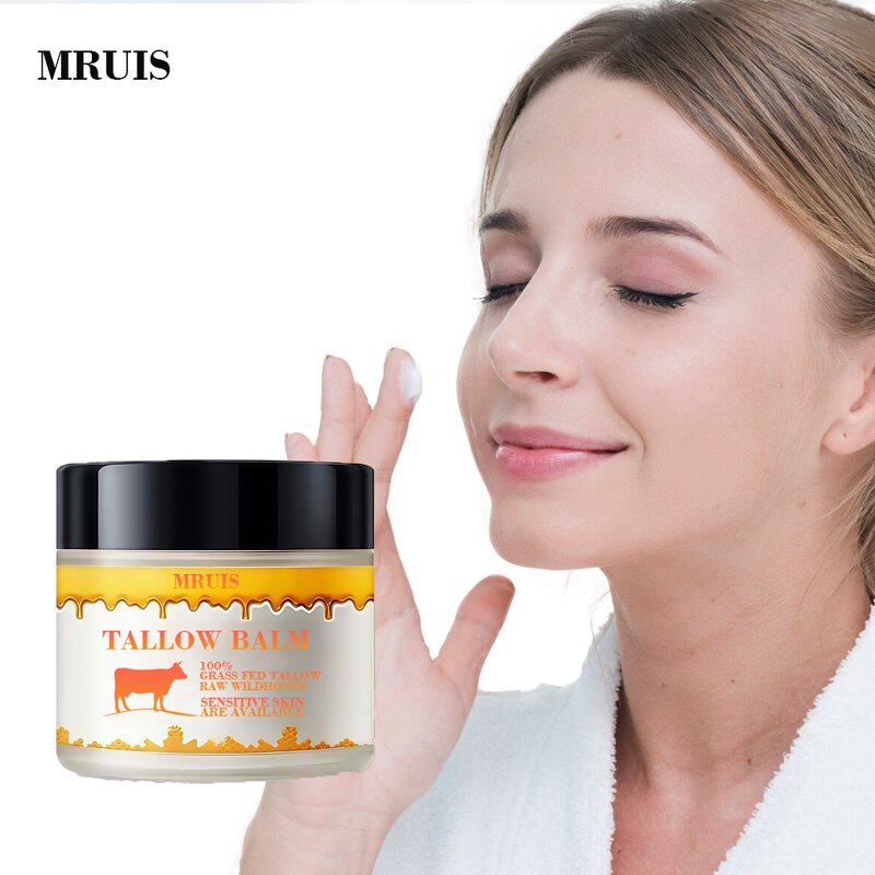 Honey Tallow Balm - Organic Grass-Fed Vitamin C Hyaluronic Acid