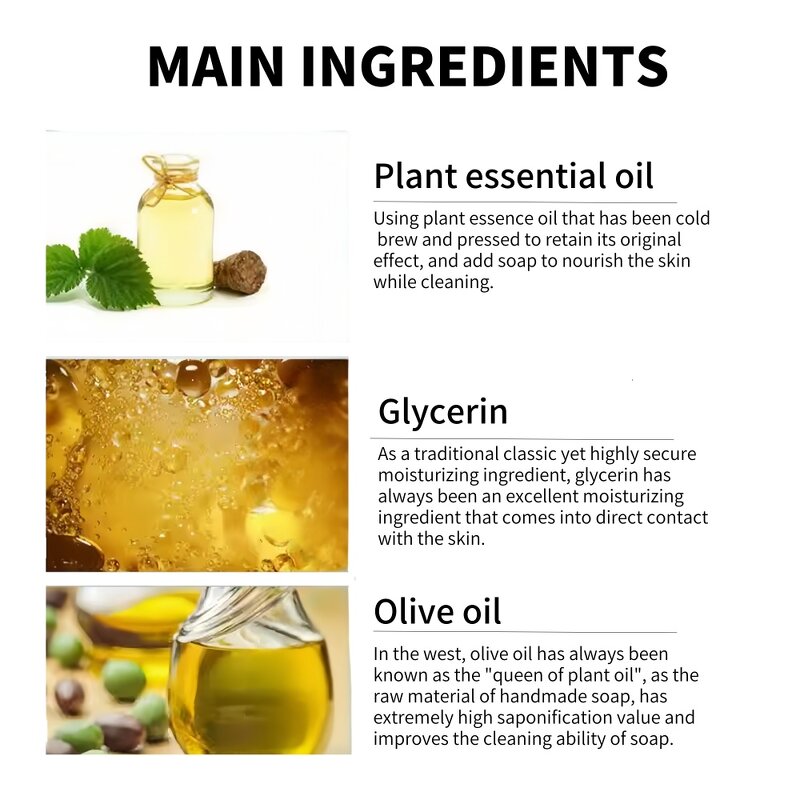 Aloe Vera Soap - 100G Solid Rose Honey Floral Essential Oil Bar