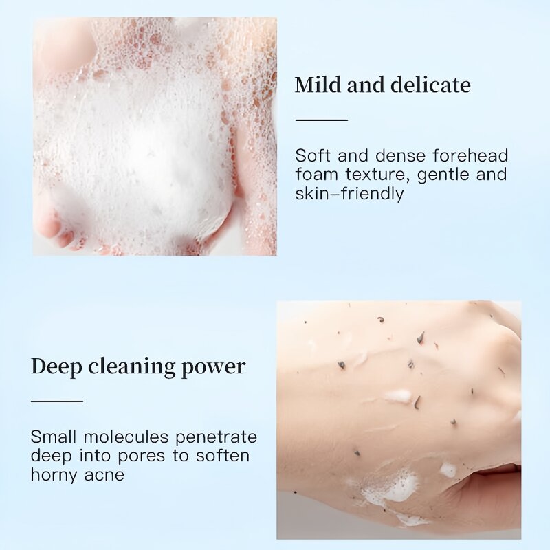 Anti Acne Cleanser - Salicylic Acid Foaming Face Wash Deep Cleansing Mousse