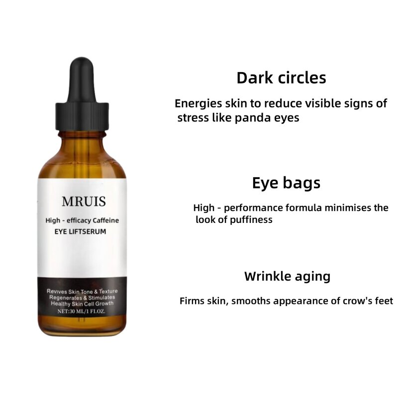 Caffeine Eye Lift Serum - Anti-Aging Anti-Wrinkle Dark Circle Removal