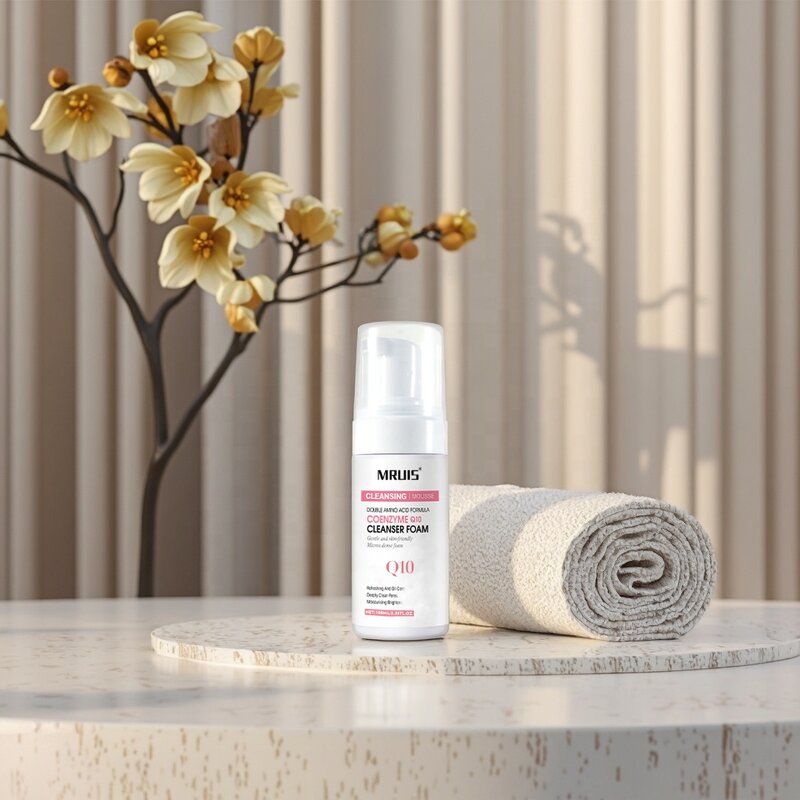 Facial Cleanser - 100ML Organic Herbal Extract Q10 Vitamin C Soothing