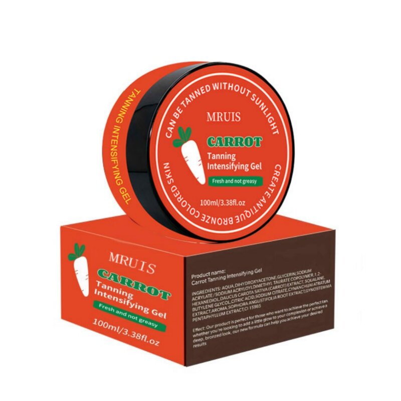 Self Tanner Gel - 100ml Carrot Black Gel Natural Glow Bronzer