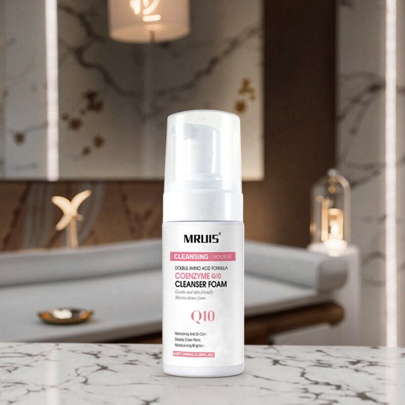 Facial Cleanser - 100ML Organic Herbal Extract Q10 Vitamin C Soothing