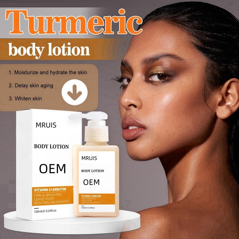 Body Lotion - MRUIS Turmeric Back Acne Whitening Brightening Mild