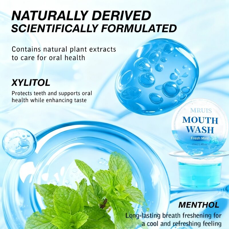 Mouthwash - Sugar Free Cooling Gentle Formula Pocket Pack Daily Clean