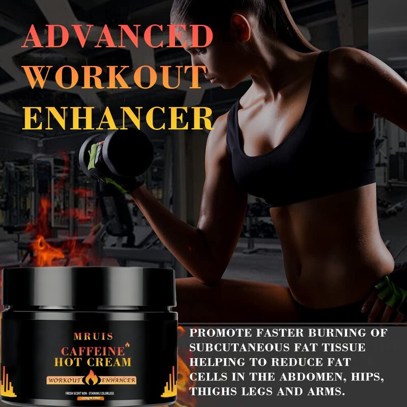 Caffeine Slimming Cream - Hot Sweat Anti-Cellulite Fat Burner Workout