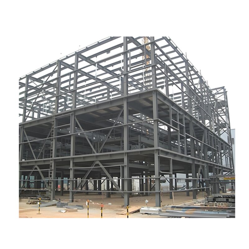 Prefabricated Steel Structure - Timber Beam Metal Frame House